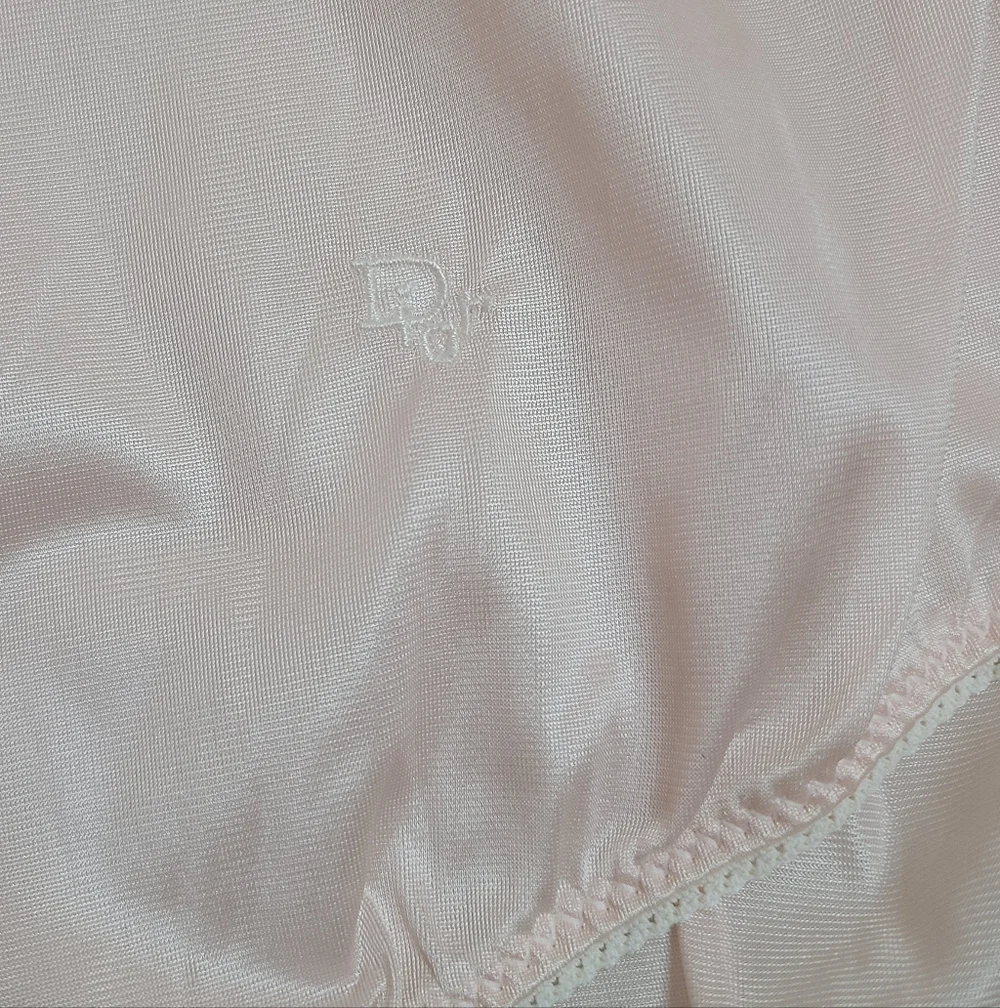 VTG Christian Dior Silky Sheer Nylon Full Cut Granny Brief Panty Size Lg - Picture 3 of 7